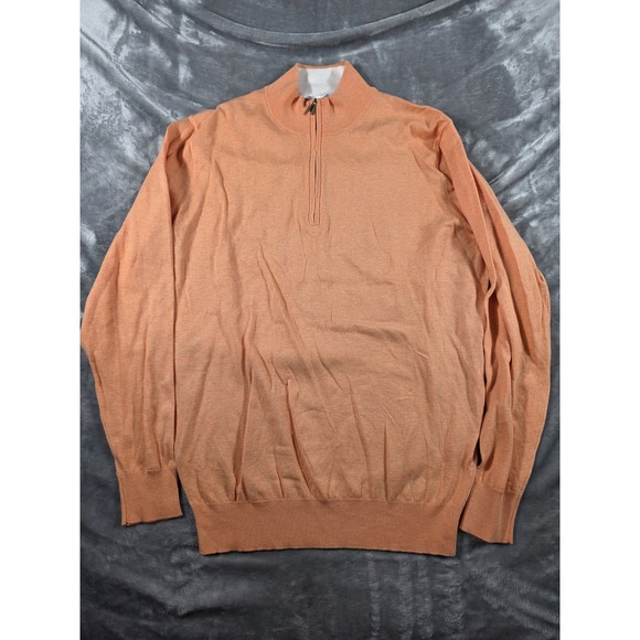 Peter Millar Other - Peter Millar 1/4 Zip Sweater Pullover Men's Small Cotton/Silk Blend Mock Neck